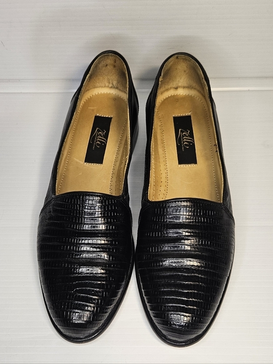 ZELLI Italia Black Lizard Loafers Men’s Size 8M – Handmade Italy Exotic Leather main image 12